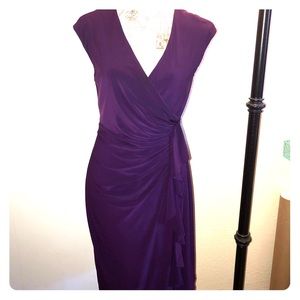 Dark purple cocktail dress